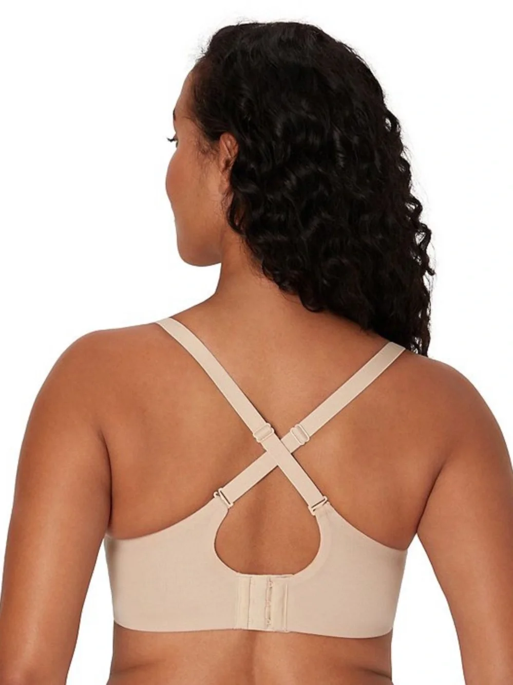 Bali Breathe Cotton Modal Wireless T-Shirt Convertible Bra DF7594 Size Large